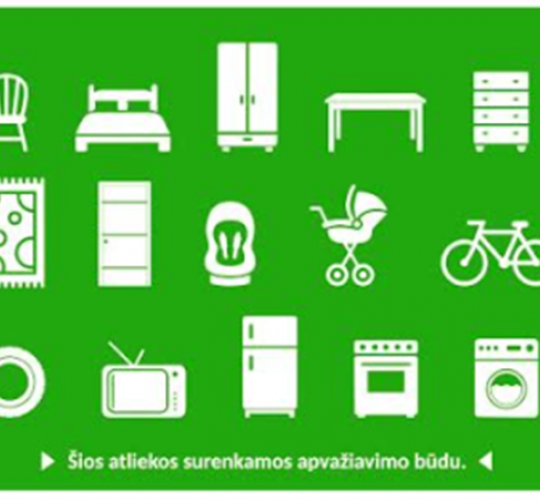 Primename apie spalio mėnesį Šiaulių m. vykdomą didelių gabaritų atliekų surinkimą apvažiavimo būdu